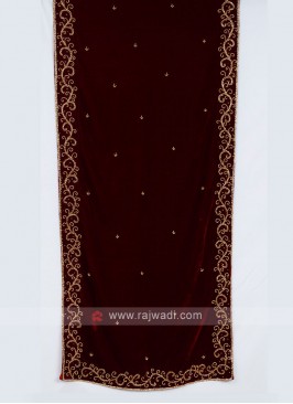 Maroon Color Wedding Dupatta