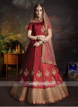 Maroon Heavy Work Bridal Lehenga Choli