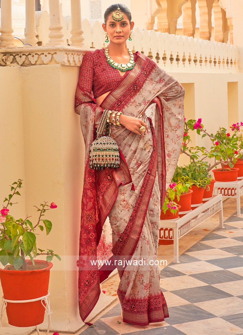 Black Banarasi Silk Saree in Pure Khaddi Chiffon