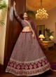 Maroon Resham Lehenga Choli