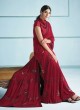 Gorgeous Red Designer Saree For Wedding