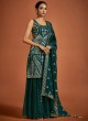 Marvelous Green Georgette Straight Salwar Kameez