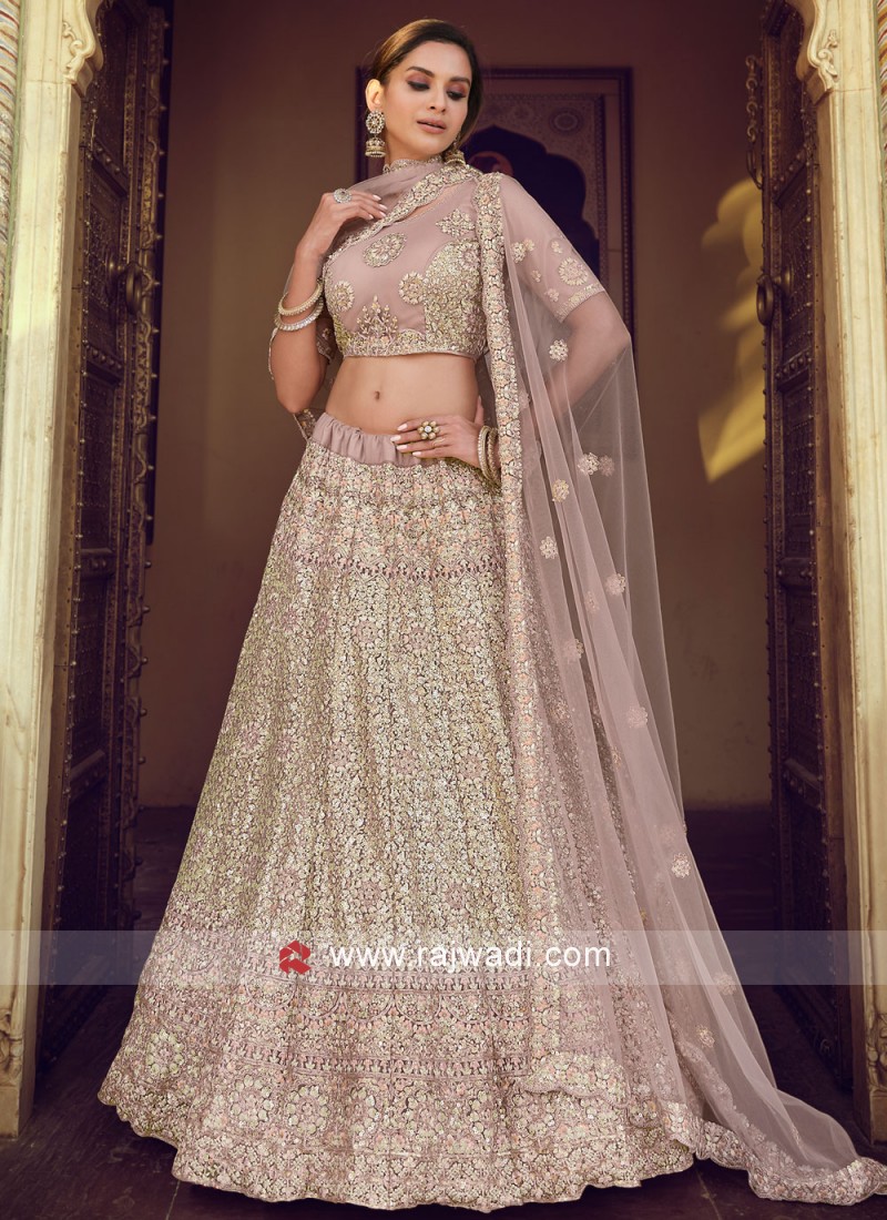 Lovely Blue Colored Traditional Lehenga Choli for Sangeet