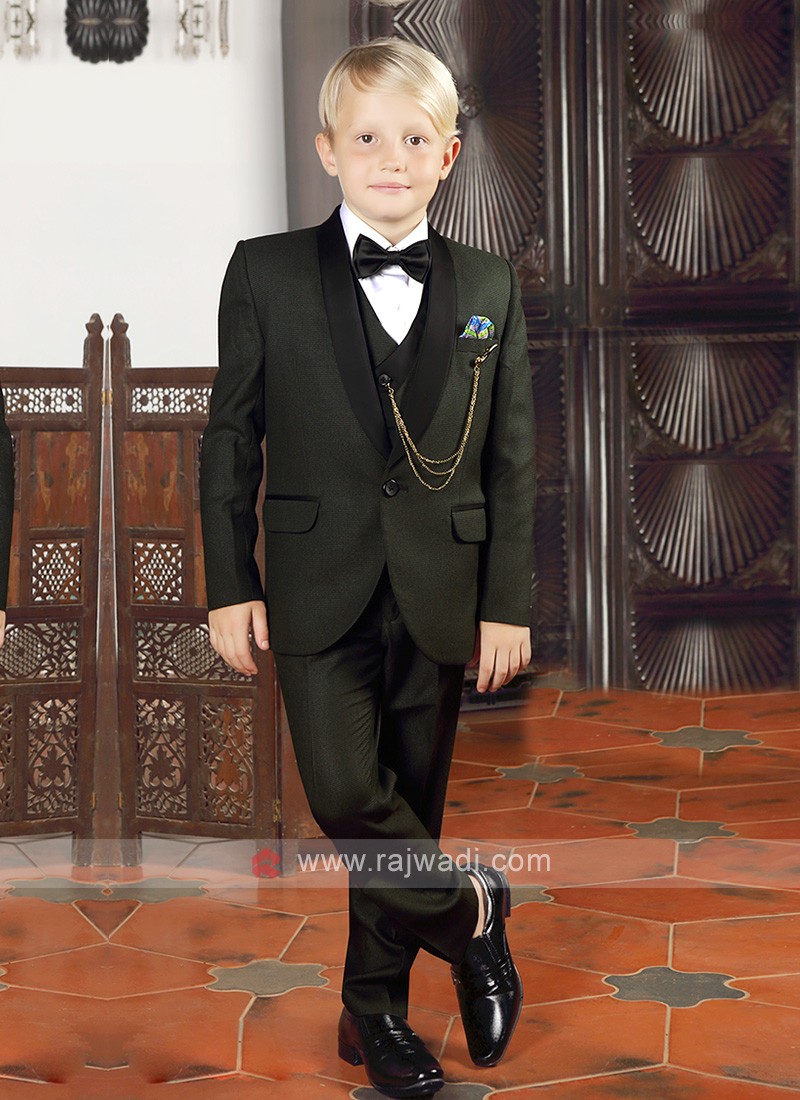 mehndi green boys suit 28136