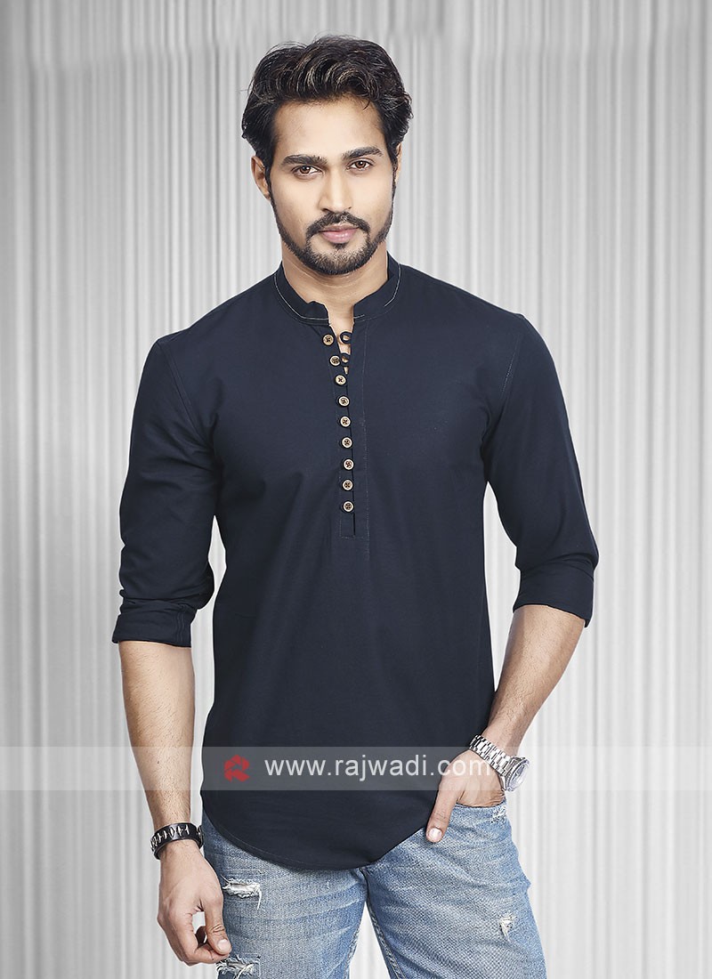 Party wear short kurta for mens best sale