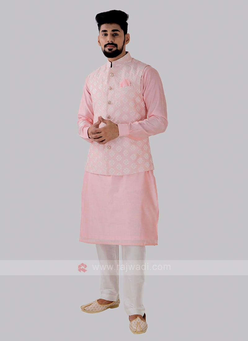 Pink hotsell nehru jacket