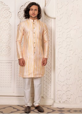 Mens Cotton Silk Indowestern For Wedding