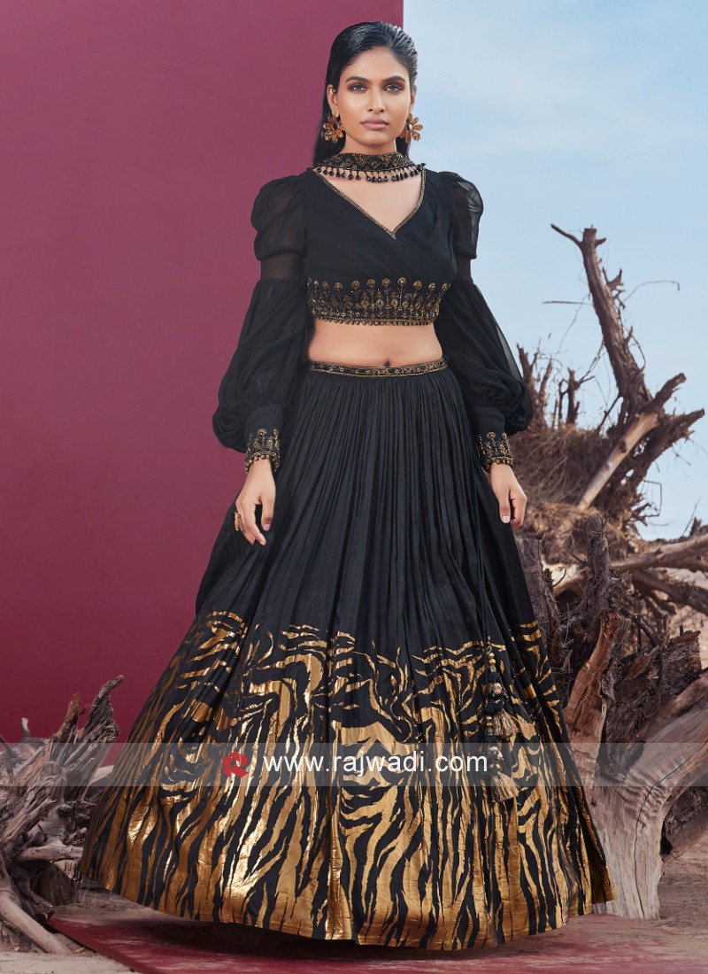 Indian Designer Hot Look Elegant Black Designer Lehenga Choli for Women,  Partywear / Bridesmaid Ready to Wear Blouse With Lehenga & Dupatta - Etsy