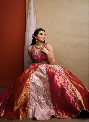 Mesmerizing Multi Color Silk Lehenga Choli