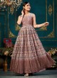 Miraculous Foil Print Festival Trendy Gown