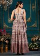 Miraculous Foil Print Festival Trendy Gown