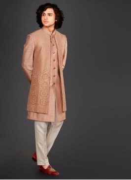 Mirror Work Jacket Style Indowestern