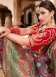 Purple Silk Woven Designer Saree