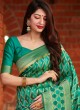 Modernistic Weaving Green Designer Saree