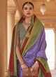 Designer Silk Saree in Purple Colour