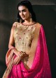 Modish Beige Tussar Silk Anarkali Suit