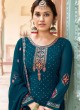 Morpeach Festival Georgette Embroidered Palazzo Salwar Suit