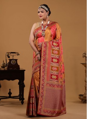 Elegant Festive Banarasi Silk Saree