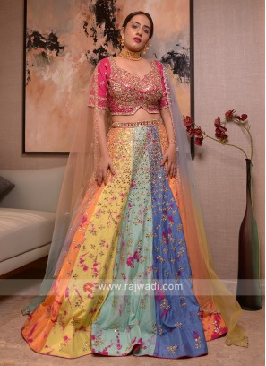 Silk Multi Color Lehenga Choli