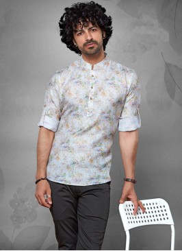 Multi Color Cotton Silk Readymade Kurta