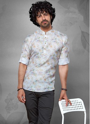 Multi Color Cotton Silk Readymade Kurta