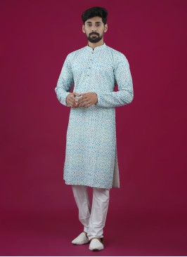 Multi Color Fancy Printed Kurta Pajama