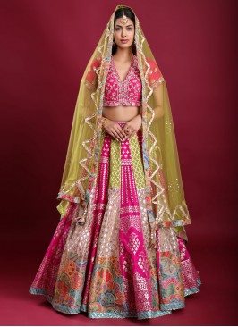 Multi Color Hand Work Lehenga Choli