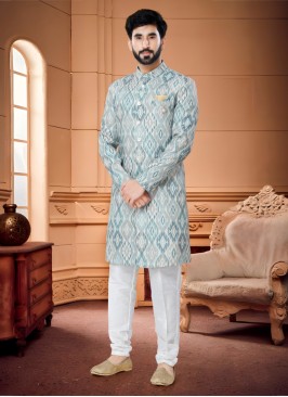 Multi Color Indowestern Set For Men