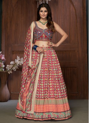 Multi Colour Color A Line Lehenga Choli