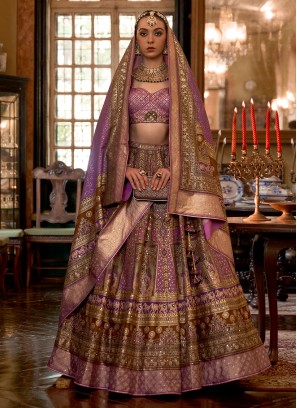 Designer Silk Lehenga Choli For Women