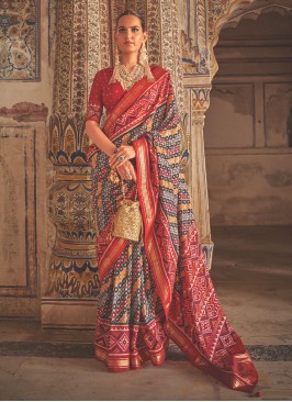 Multi Colour Weaving Saree