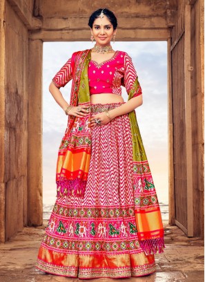 Multi Color Designer Silk Lehenga Choli