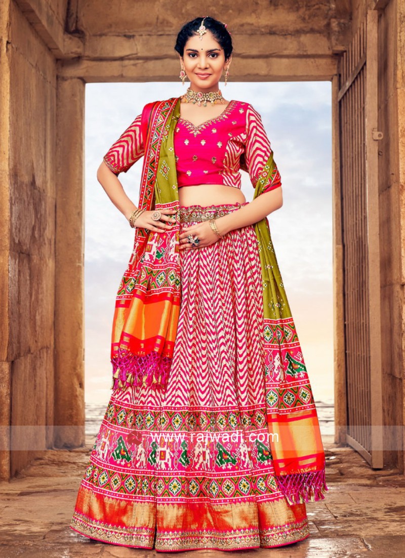 Multi Color Designer Silk Lehenga Choli