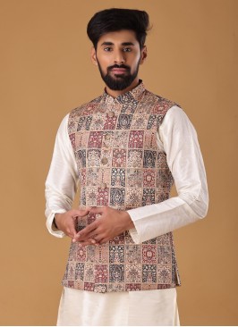 Multi Print Readymade Nehru Jacket