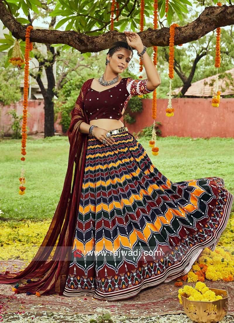 Multi Color Navratri Chaniya Choli