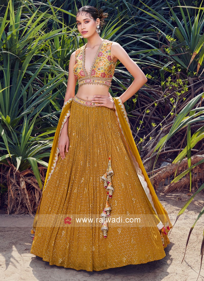 Buy Yellow Lehenga Choli Sets for Women by Raswa Online | Ajio.com