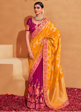 Radiant Multicolor Silk Saree