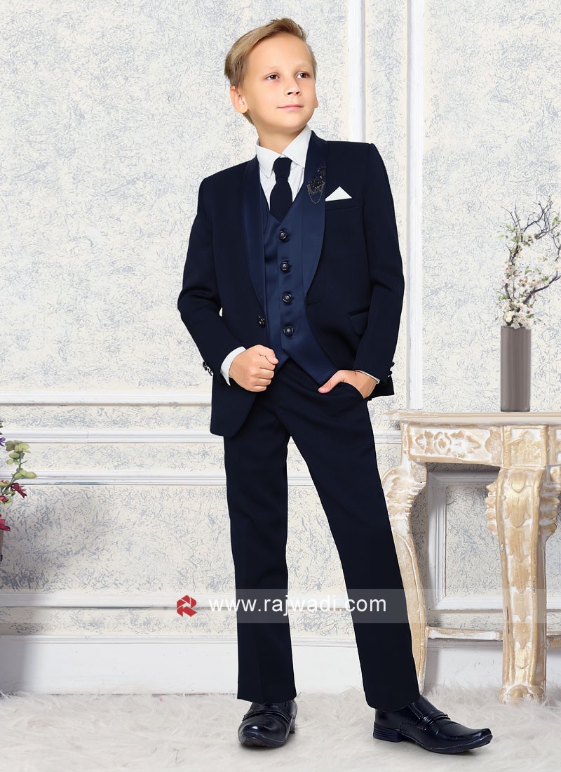 boys navy blue coat