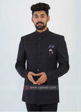 Navy Blue Jodhpuri Suit