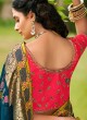 Navy Blue Tissue Festival Designer Traditional Saree