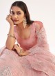 Net Designer Lehenga Choli in Pink