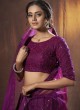 Net Purple Lehenga Choli