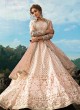 Net Resham Trendy Lehenga Choli in Peach