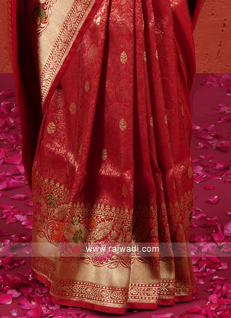 1 Red Kanjeevaram - 15+ Unique Bridal Looks | WedMeGood