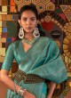 Weaving Work Classic Saree In Powder Blue