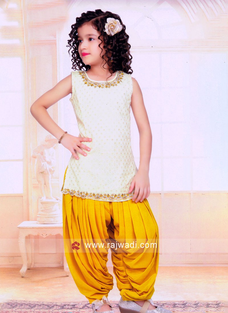 RF - Yellow color Faux Georgette Patiyala Suit. - New In - Indian