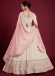 Off White Georgette Wedding Lehenga Choli