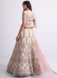 Off White Net Designer Lehenga Choli