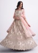 Off White Net Designer Lehenga Choli