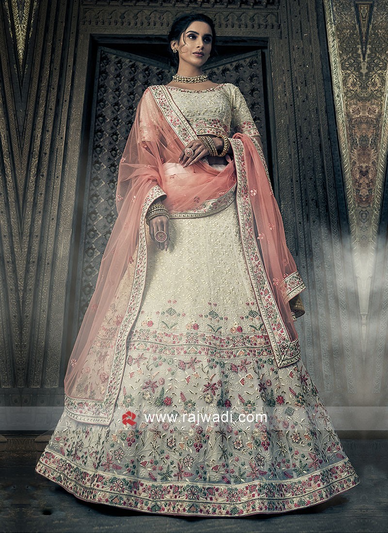 Shadding Pink color Sequence & Thread work Designer Wedding Lehenga Ch – BL  Fabric